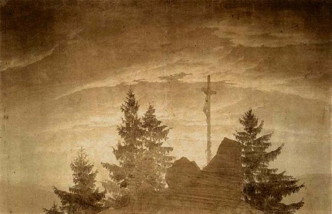 Caspar David Friedrich Cross in the Mountains